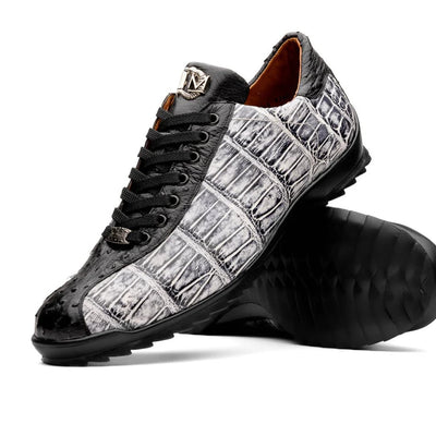 Marco Di Milano Saulo Ostrich Alligator Sneakers