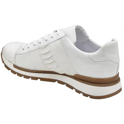 Belvedere Blake Ostrich Leg & Calf Sneakers