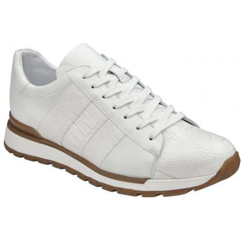 Belvedere Blake Ostrich Leg & Calf Sneakers