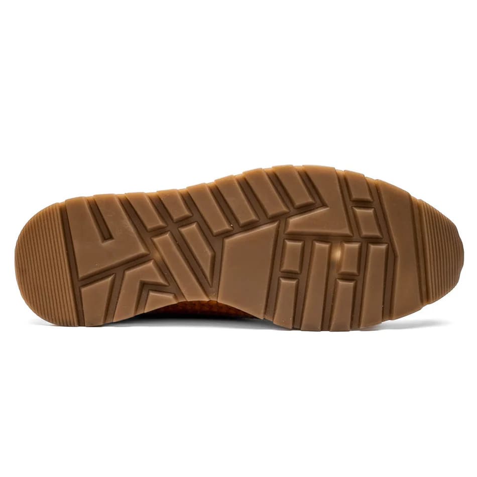 Roma Brandy Exotic Crocodile & Woven Leather Sneakers