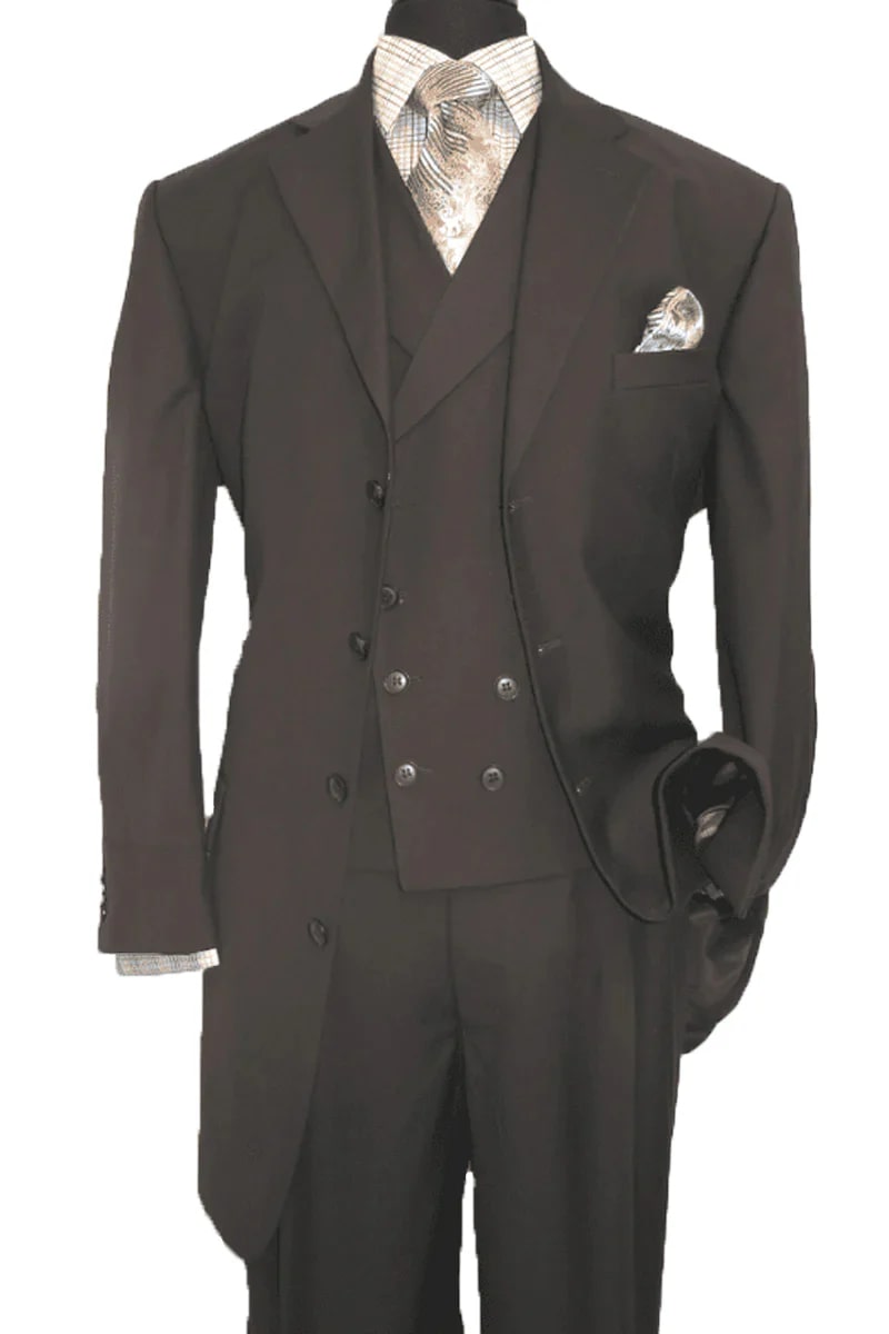 Brown 4 Button Wedding Suit Set