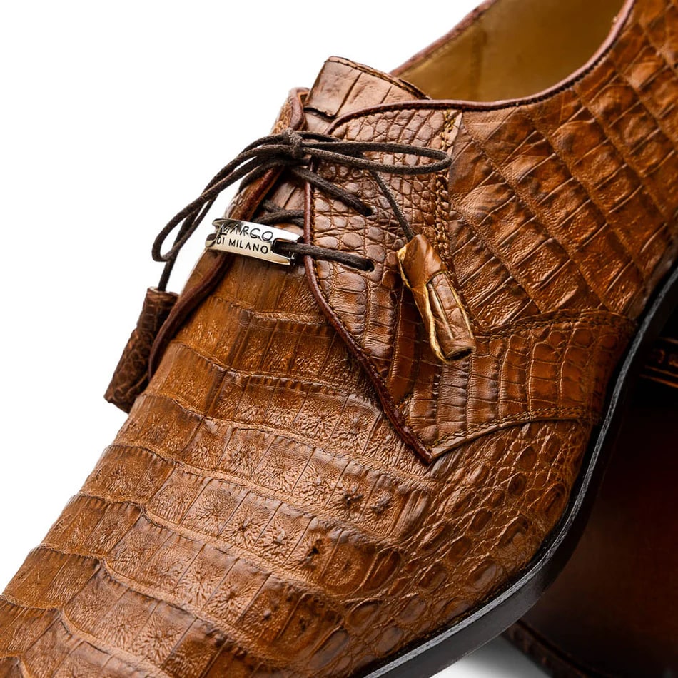 Marco Di Milano Lacio Crocodile Derby Oxfords