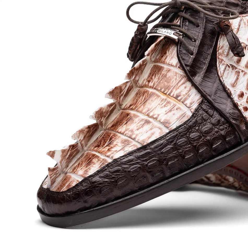 Caribe Crocodile Dress Derby Oxfords by Marco Di Milano