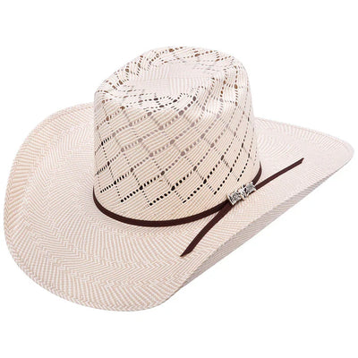 Brick Synthetic Sweat Band Crown Cowboy Hat