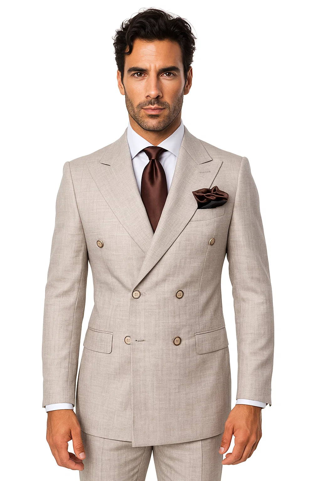 Classic Fit in Light Brown Color by Rossiman