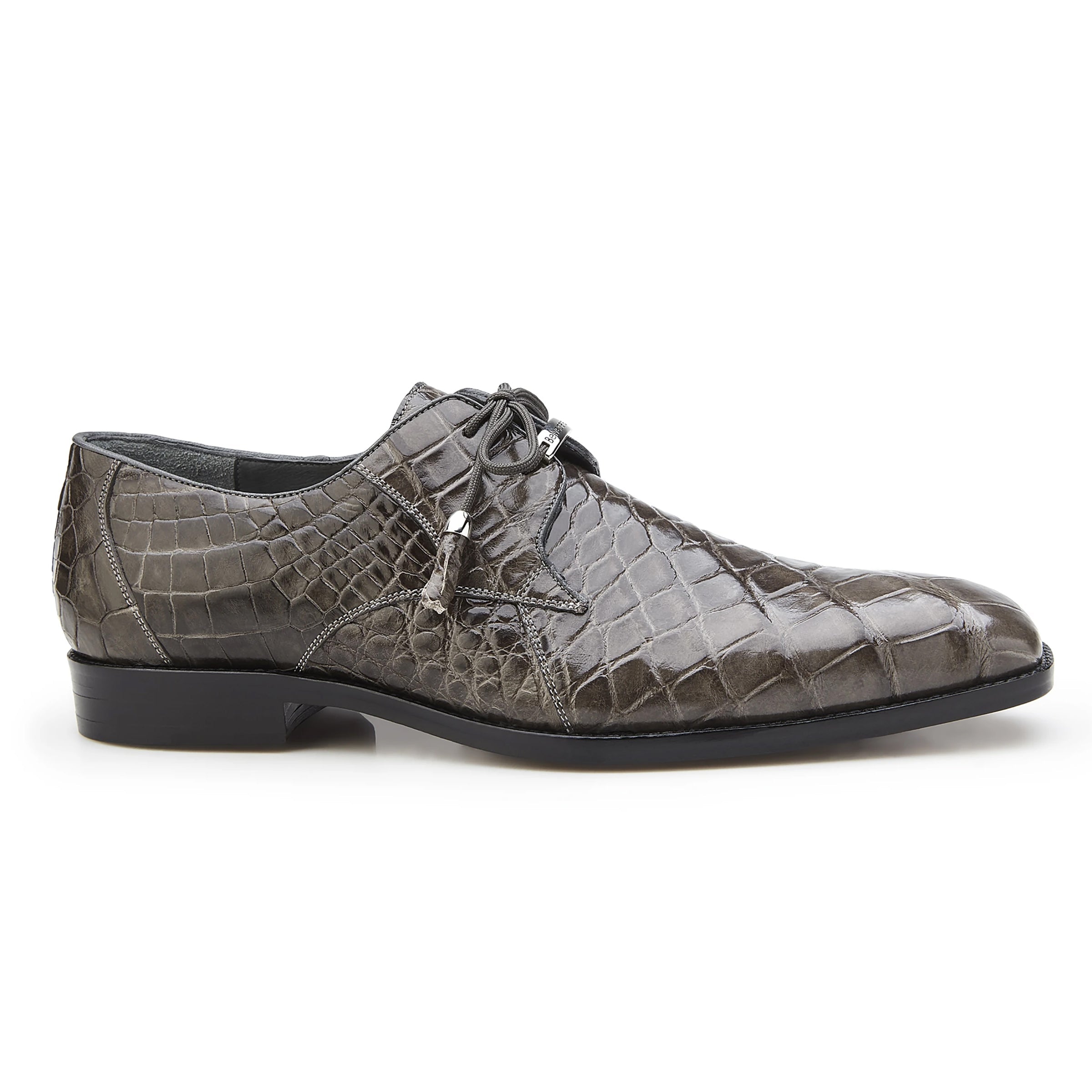 Belvedere Lago Red Alligator Derby Shoes
