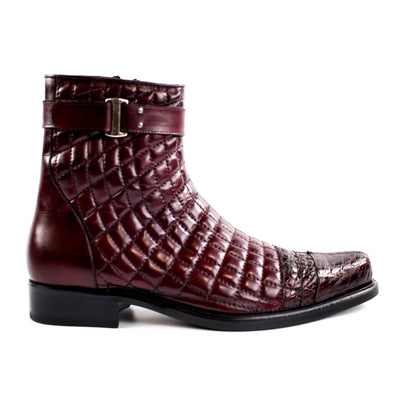 Belvedere Libero Quilted Caiman Dress Boot