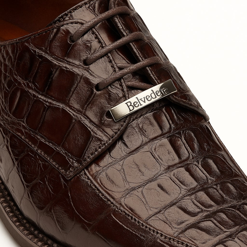 Belvedere Chapo Hornback Crocodile Shoes