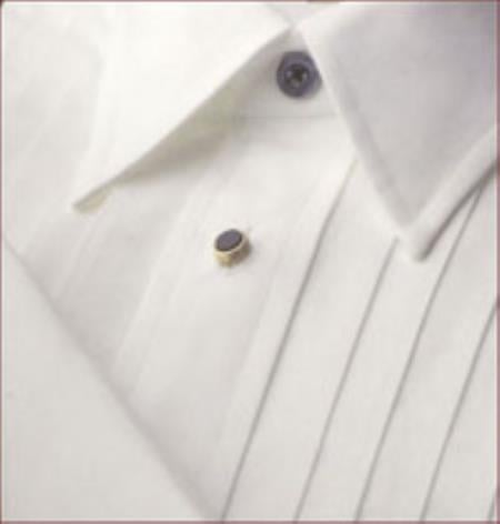 Big and Tall Tuxedo Big And Tall Point Collar Tuxedo White Men's Dress Shirt