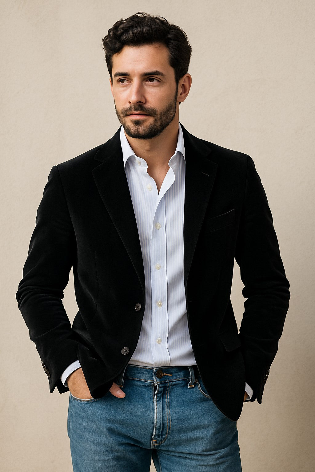 Big And Tall Men's Black Men's blazer Clearance Cheap Priced Velvet ~ velour Men's blazer Jacket / Sport Coat