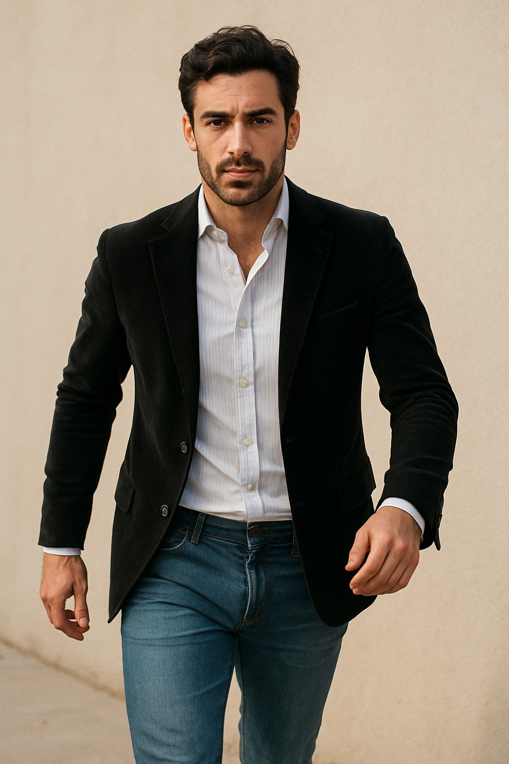 Big And Tall Men's Black Men's blazer Clearance Cheap Priced Velvet ~ velour Men's blazer Jacket / Sport Coat