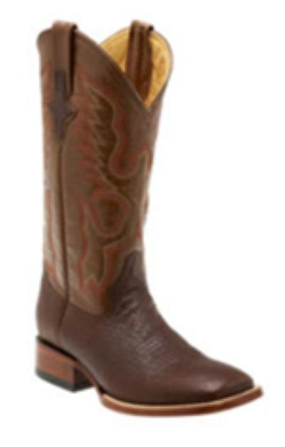Men's Rust Bison Leather D-Toe Boots