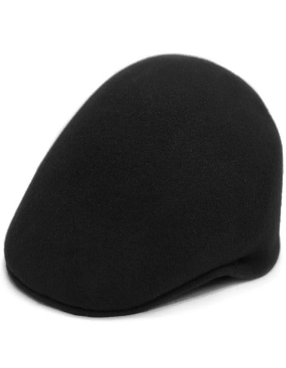 1920s Black Fedora – Men’s Classic Wool English Cap Dress Hat