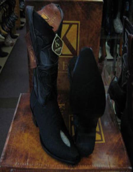 Leather piping Western Cowboy Dress Cowboy Botas