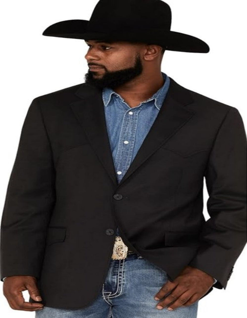 Western Cowboy Blazer for Men in Black