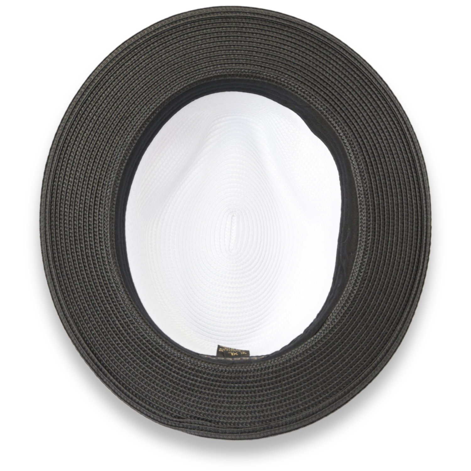 Tapa Two-Tone Black and White Fedora – Men’s Crushable Straw Dress Hat