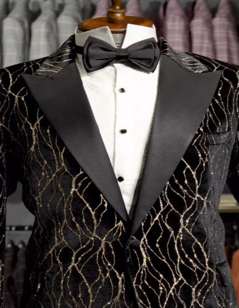 Mardi Gras Two-Toned Tuxedo Jacket
