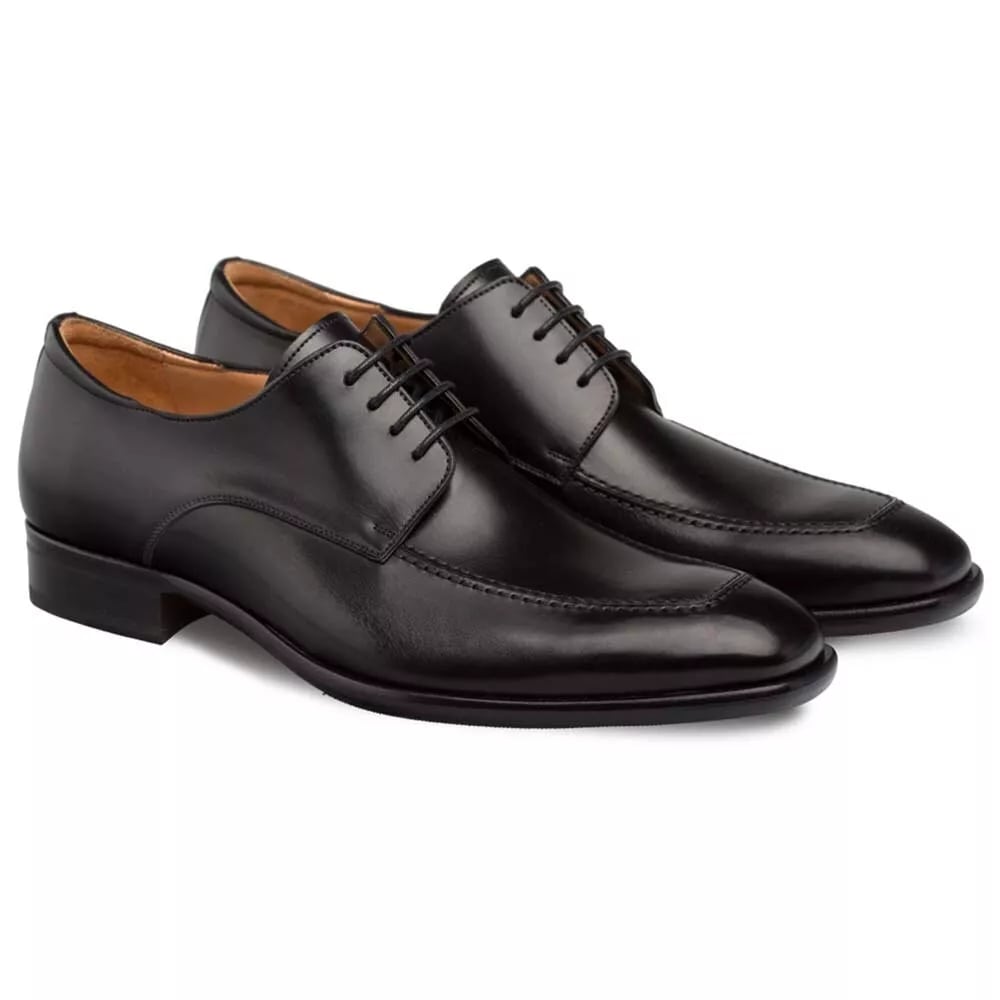 Mezlan Coventry Classic Apron Oxford - Black Calfskin