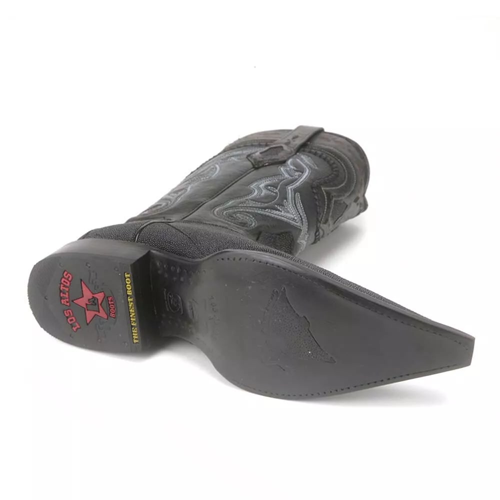 Black Stingray Single Stone 3X Toe Western Boot