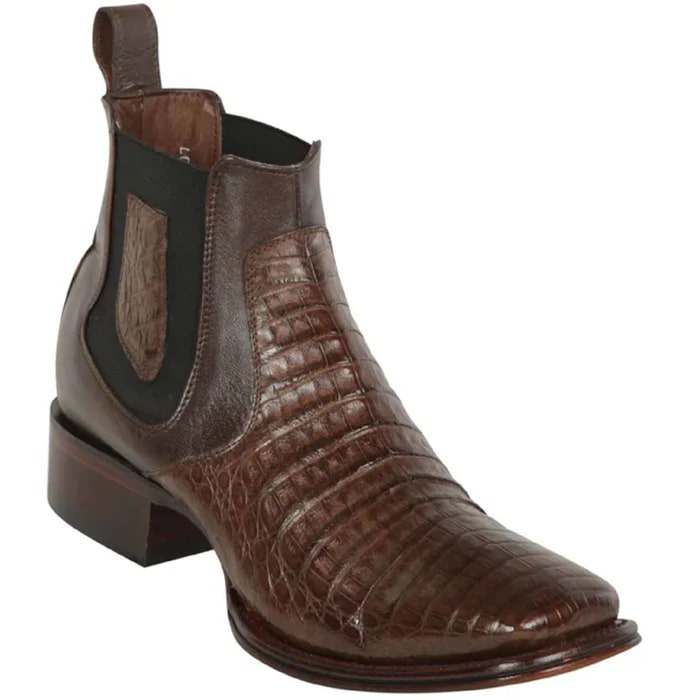 Los Altos Caiman Short Square Toe Cowboy Boots