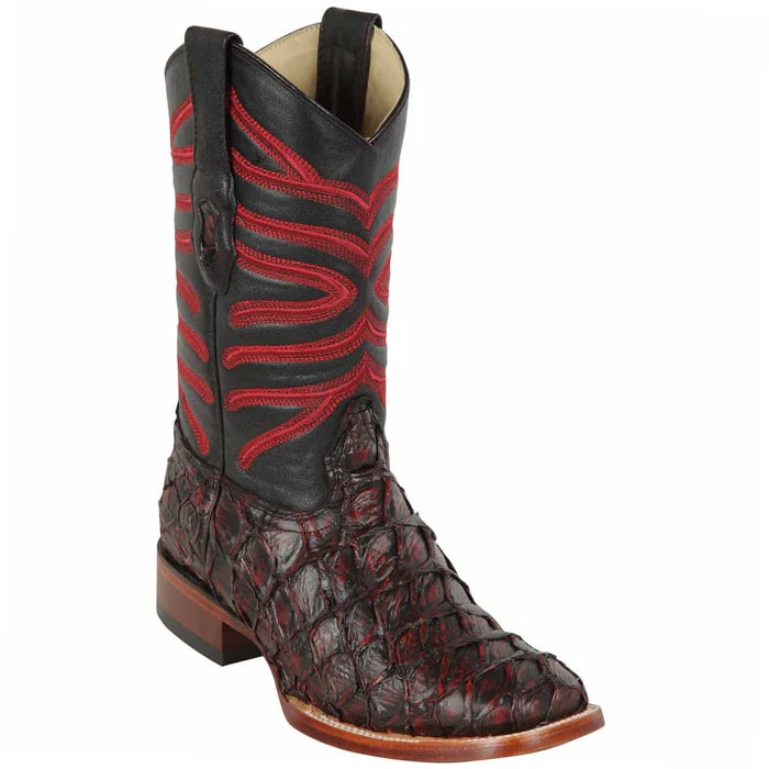 Black Cherry Pirarucu Dress Cowboy Boots