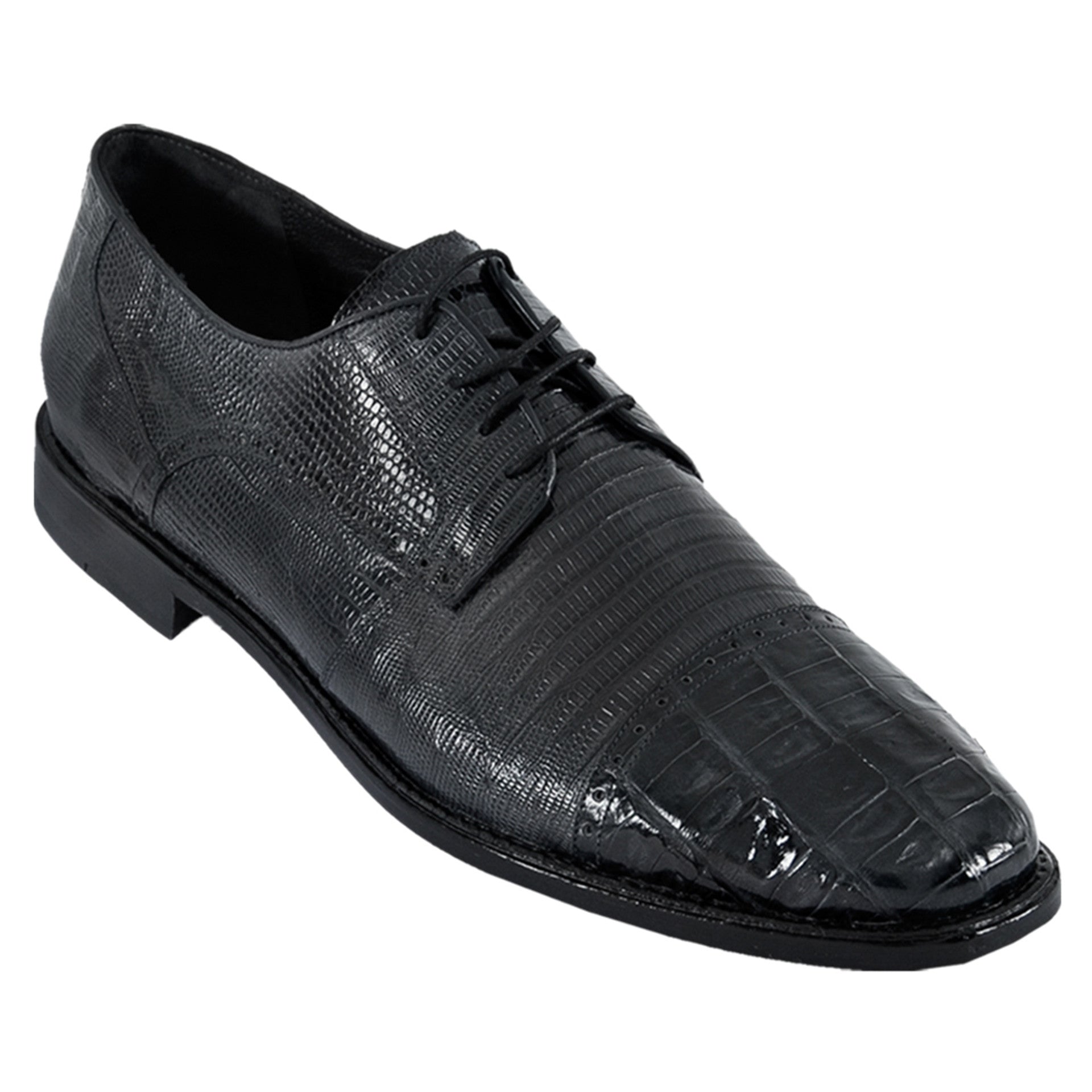Los Altos Black Crocodile & Lizard Shoes