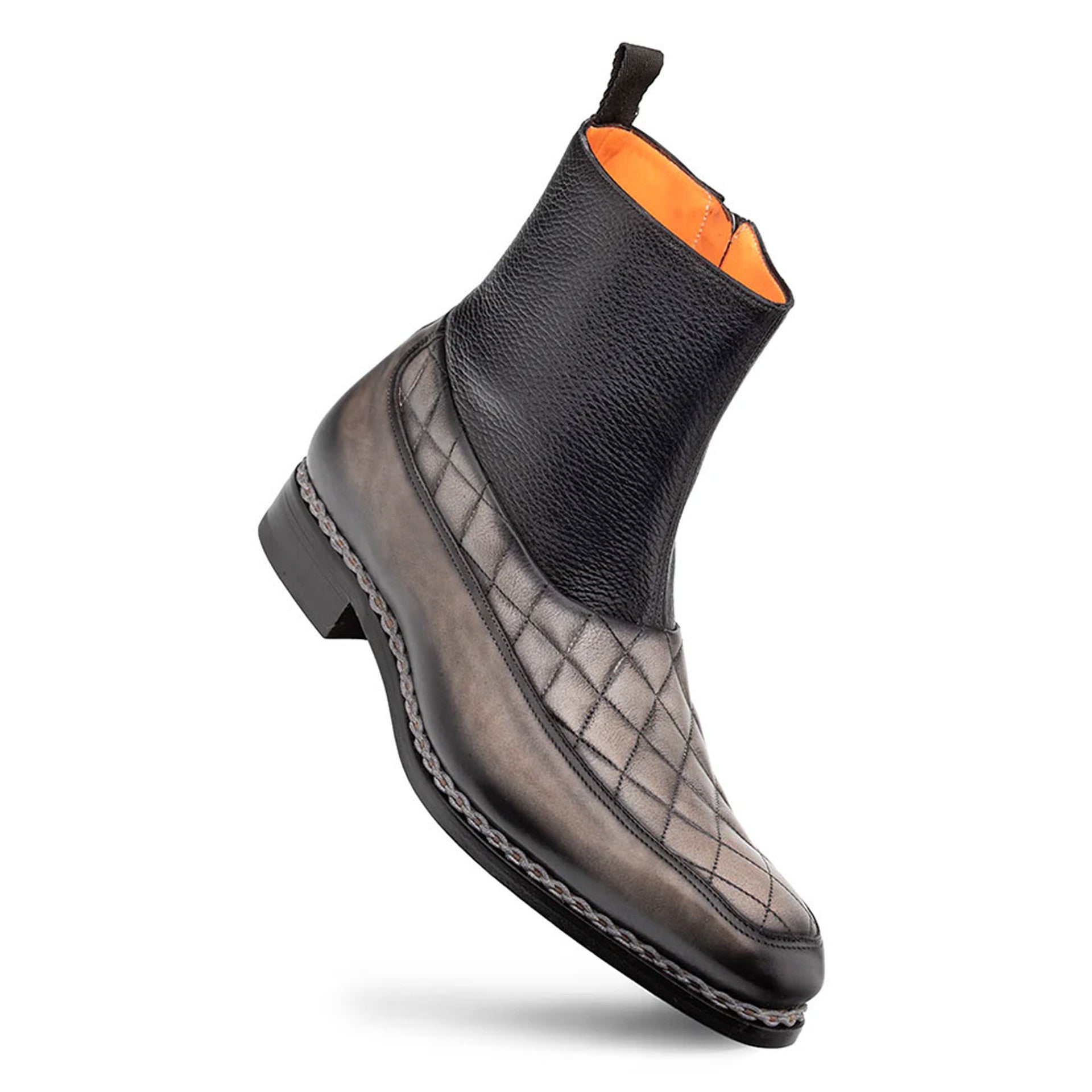 Musico Calfskin Dress Zip Boots by Mezlan