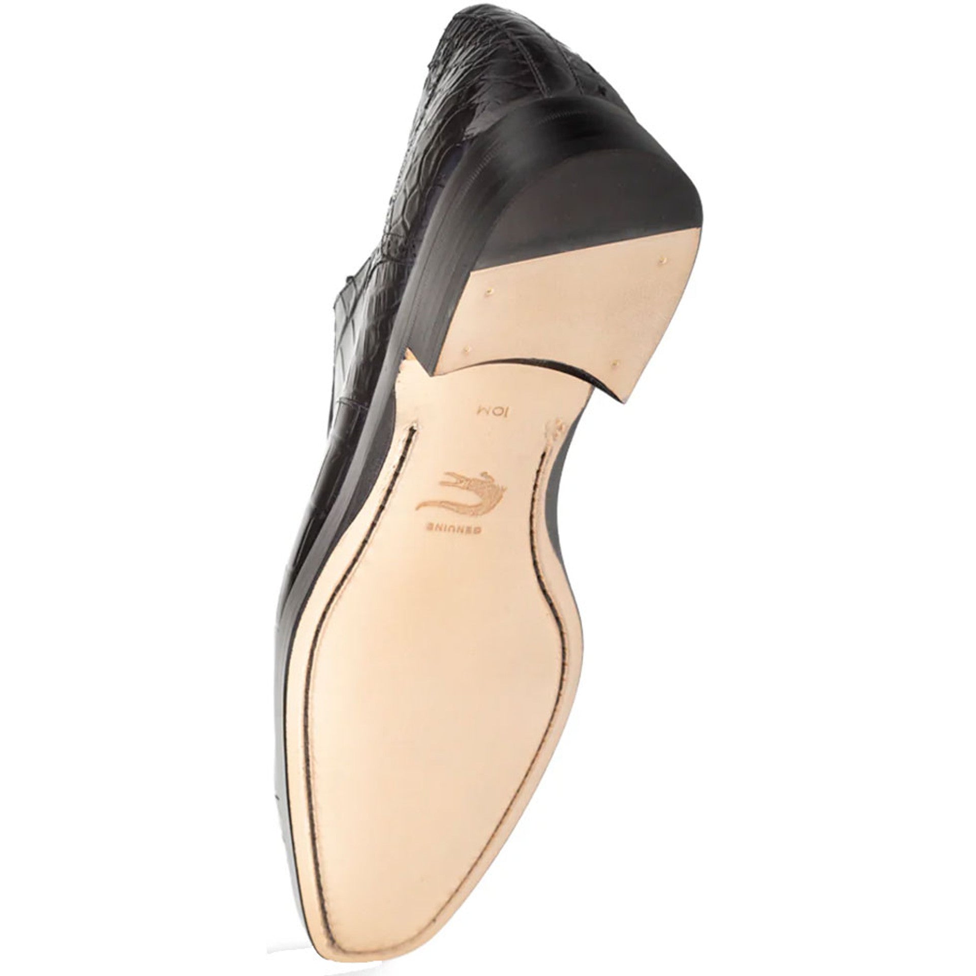 Men's Black Alligator Derby Lace-Ups by Mezlan