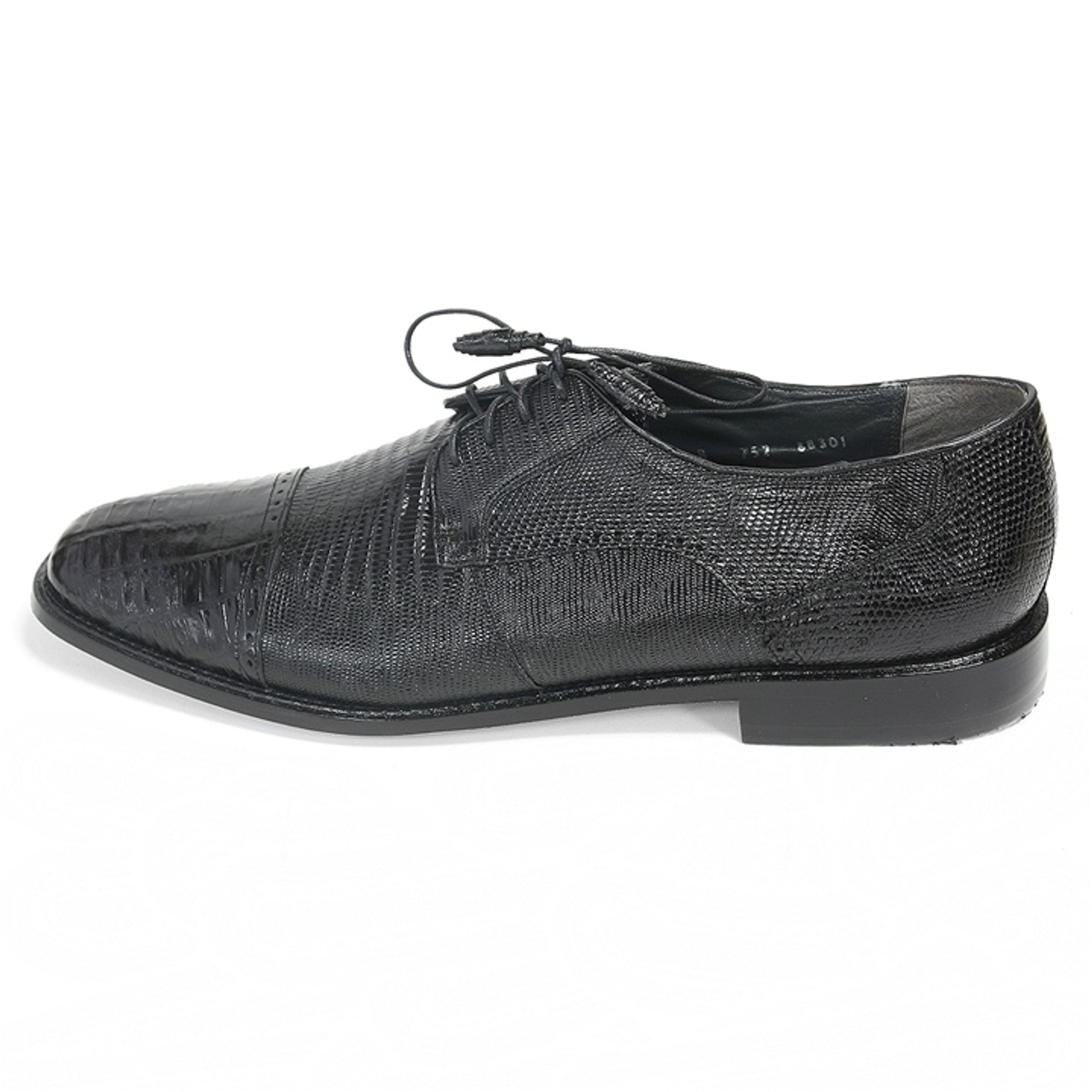Los Altos Black Crocodile & Lizard Shoes