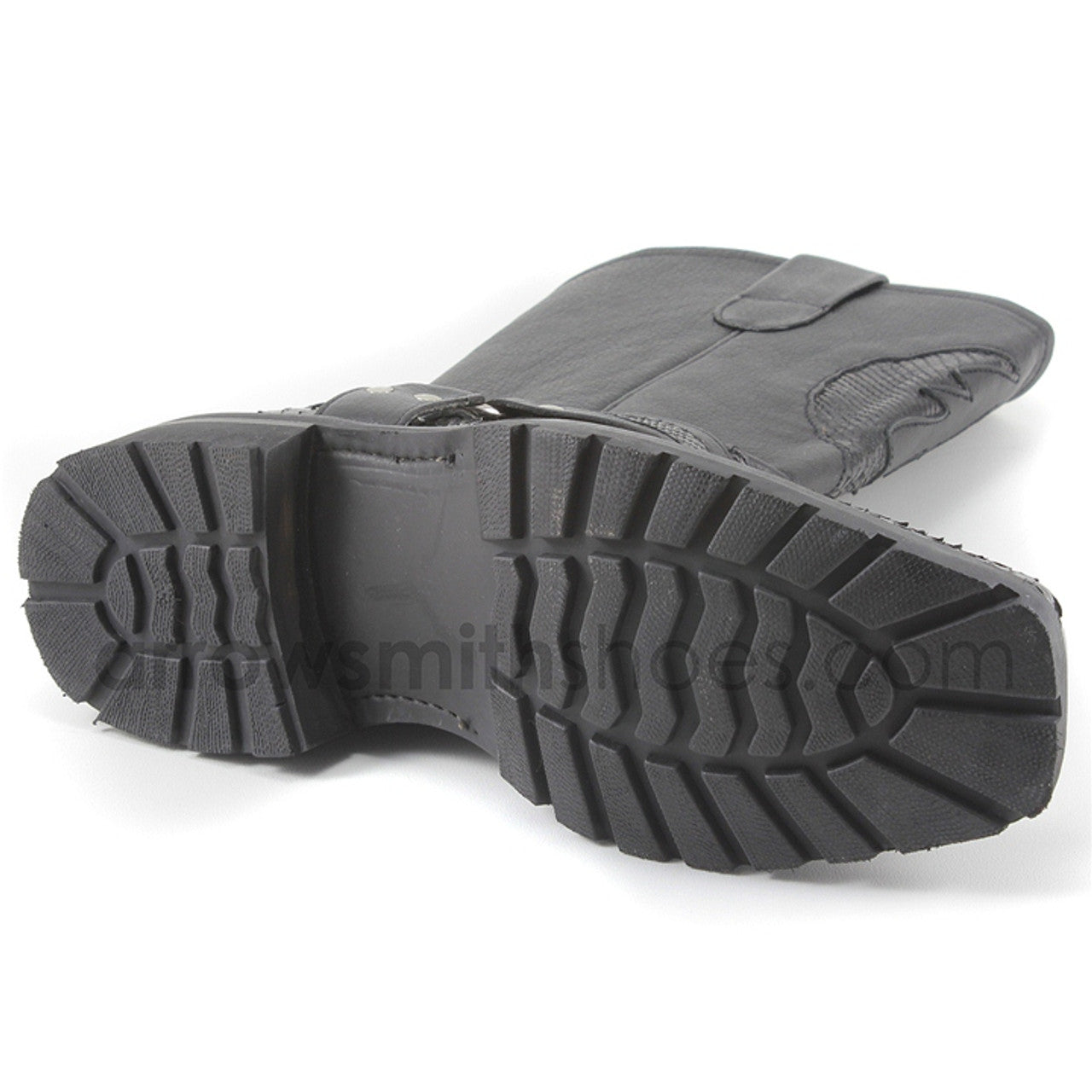 Black Genuine Python Biker Boot by Los Altos