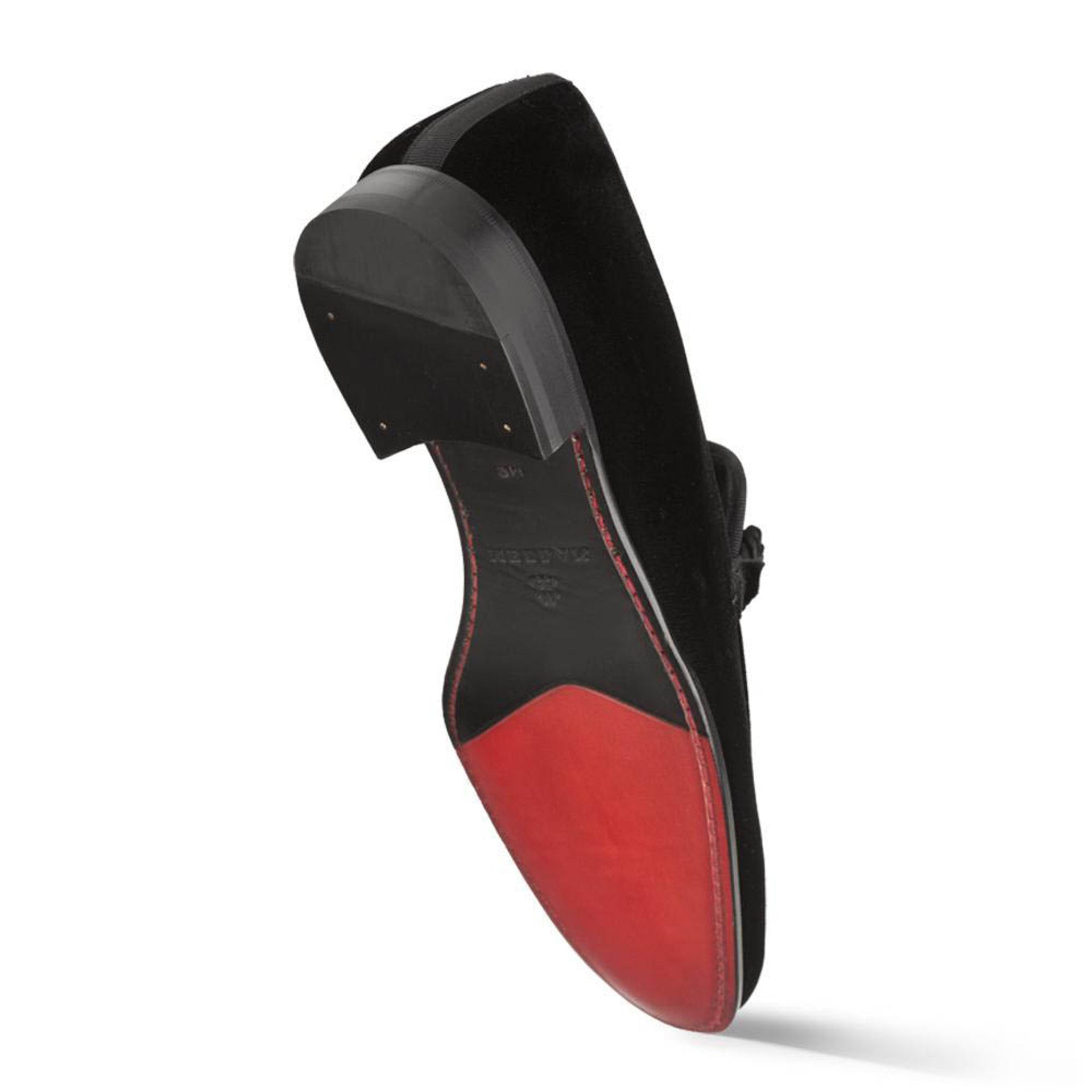 Mezlan Black Braided Velvet Loafer