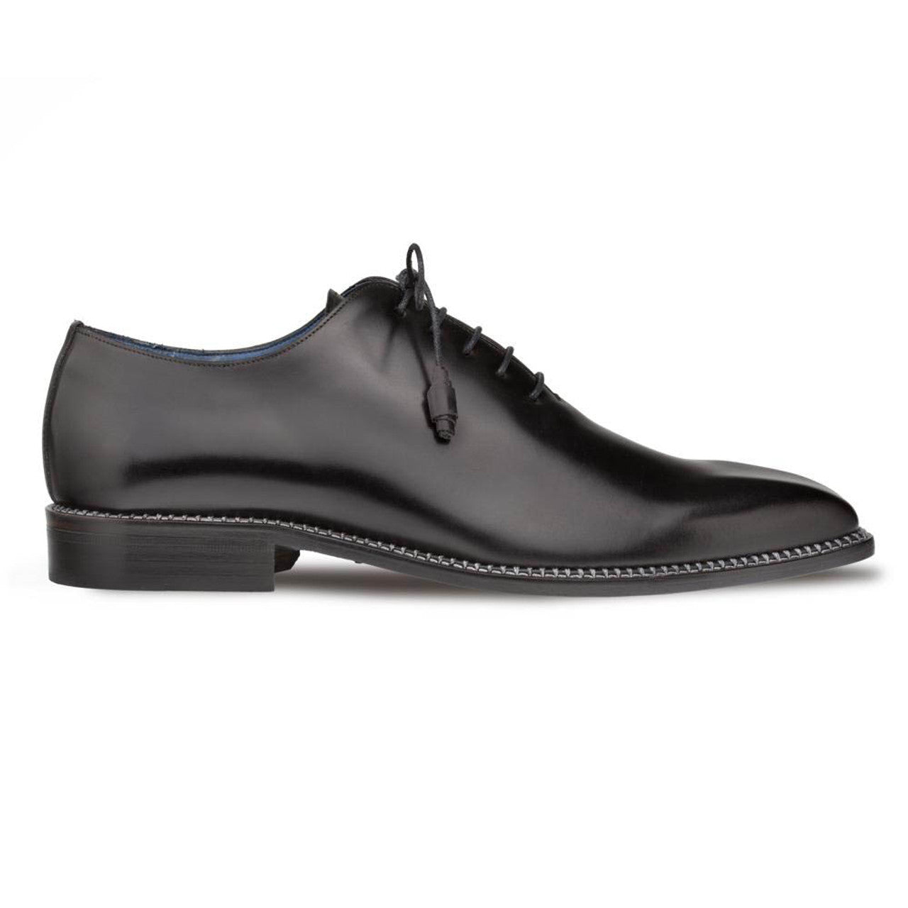Mezlan Black Calfskin Men’s Plain Toe Shoe