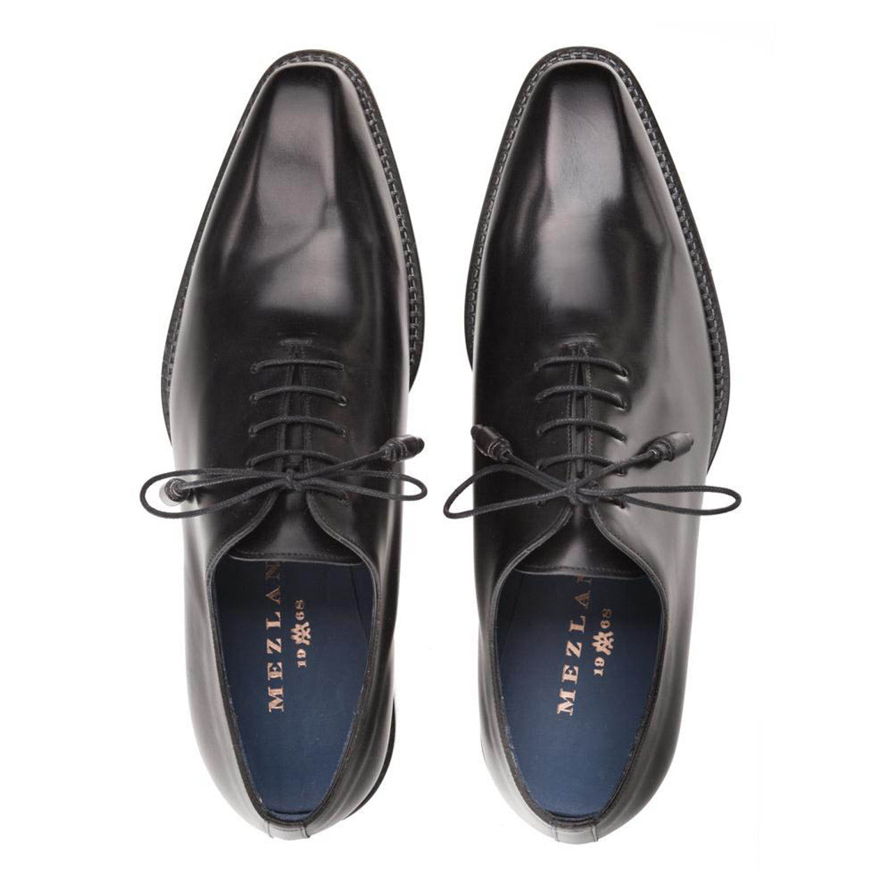 Mezlan Enterprise Black Calfskin Men’s Plain Shoe