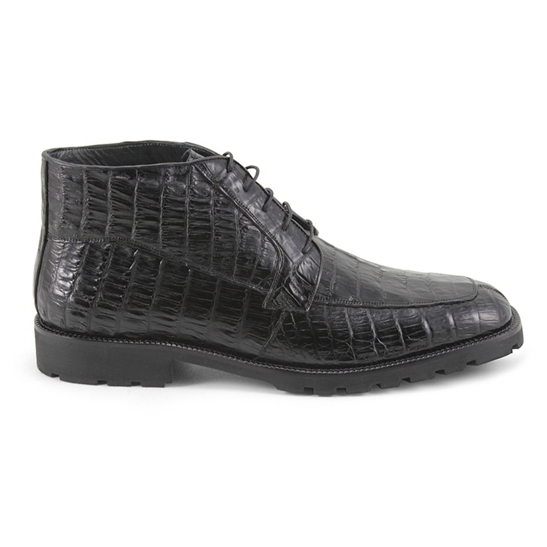 Men's All Crocodile Caiman Ankle Boots by Los Altos