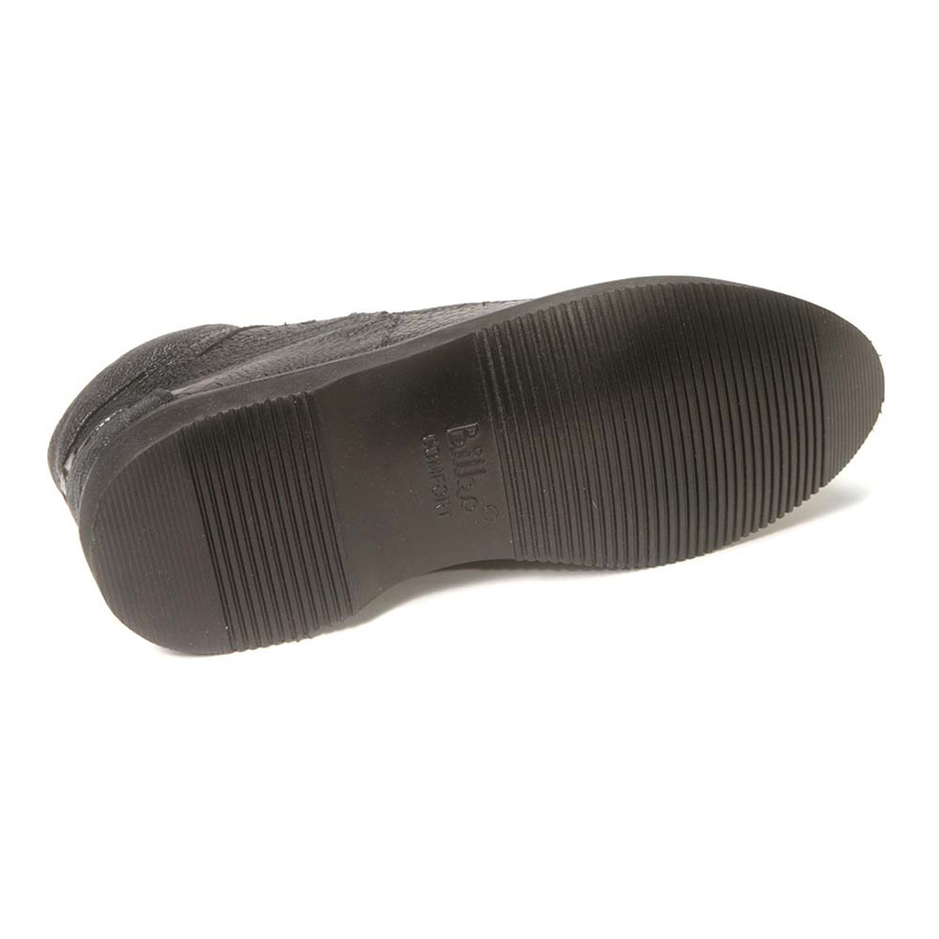 Los Altos Black Ostrich Leg Shoes