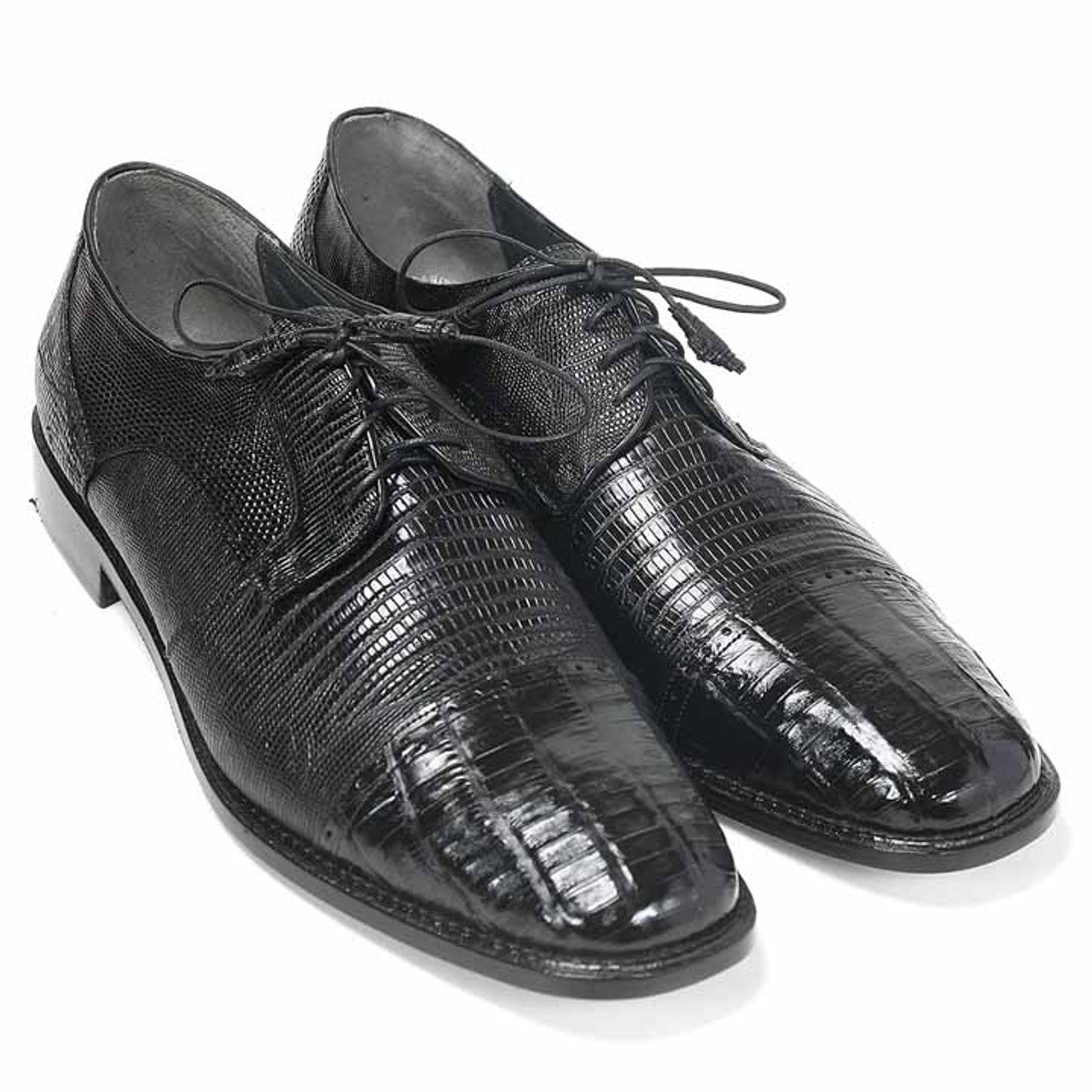 Los Altos Black Crocodile & Lizard Shoes