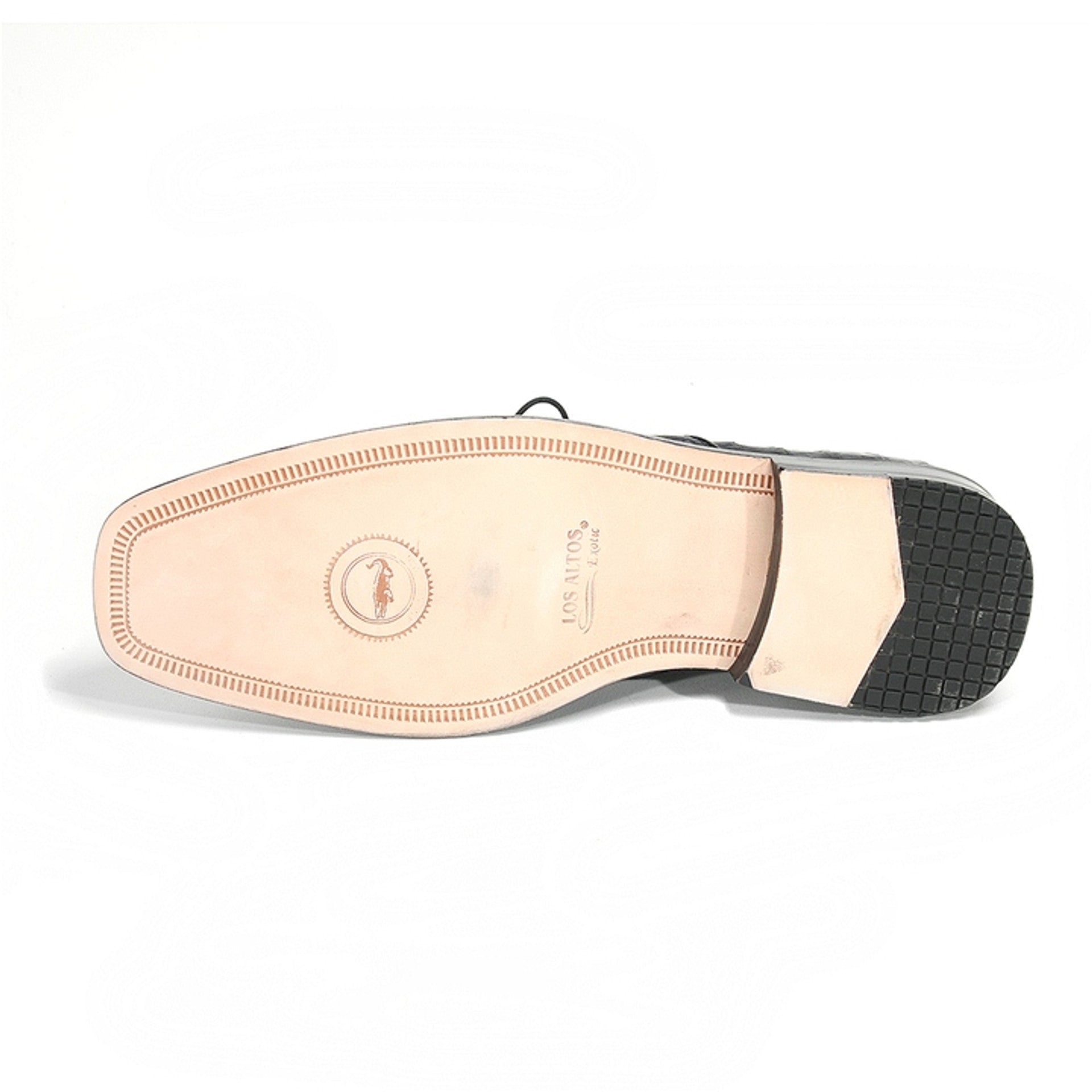 Los Altos Black Caiman Belly Oxford Shoes