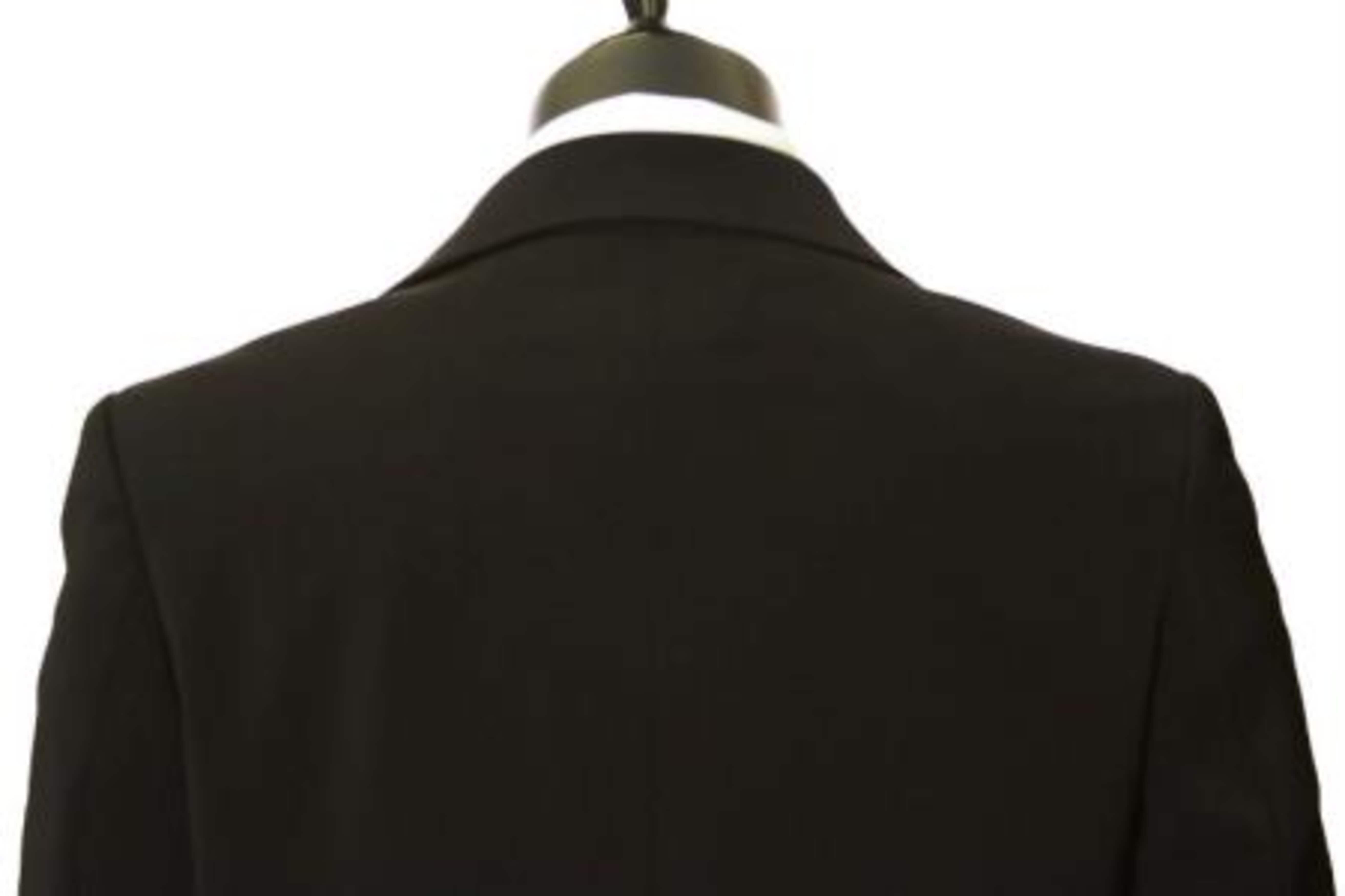 Microfiber Gaberdine All-Weather Dress Coat Black