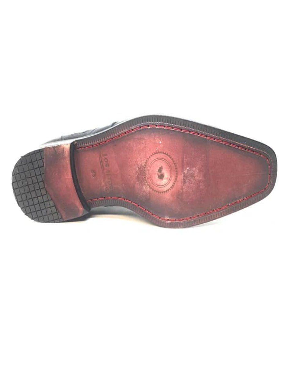 Black Ostrich Quill Dress Lace Ups by Los Altos