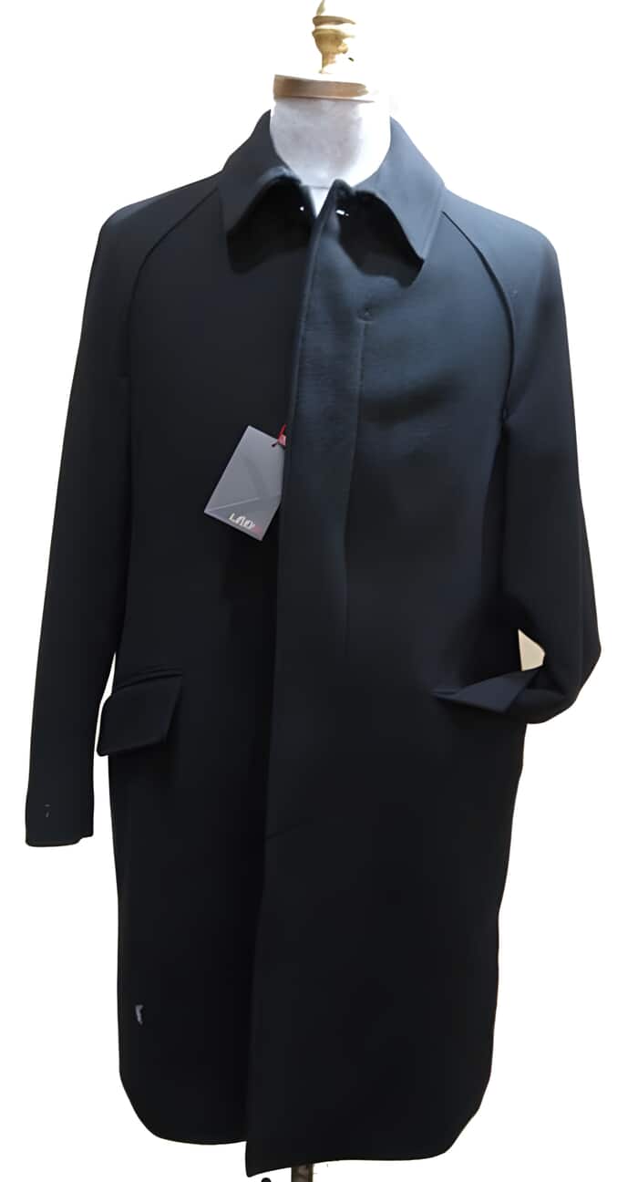 Men's 38-Inch Three Button Wool Dress Overcoat