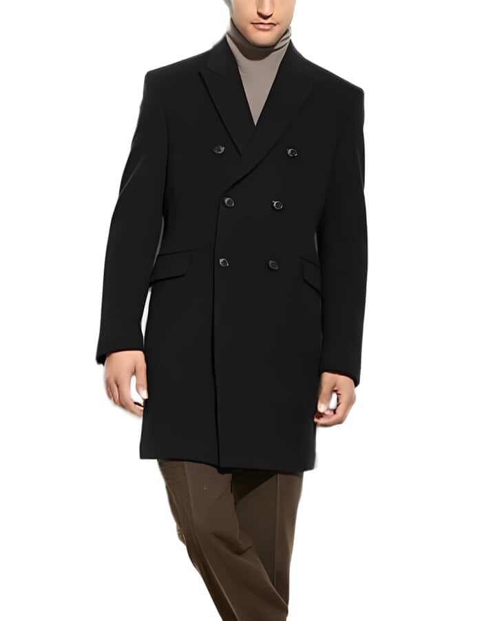 Double Breasted Wool Cashmere Overcoat
