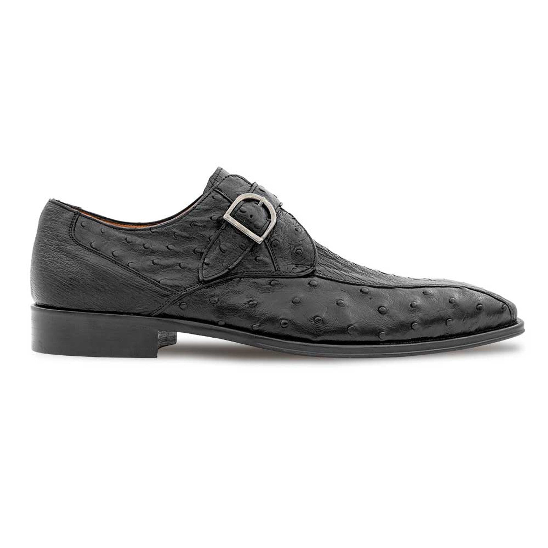 Full Quill Ostrich Monk Strap by Mezlan