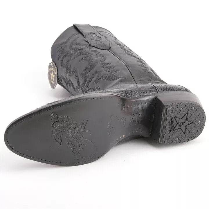 Los Altos Teju Snip Toe Black Boots