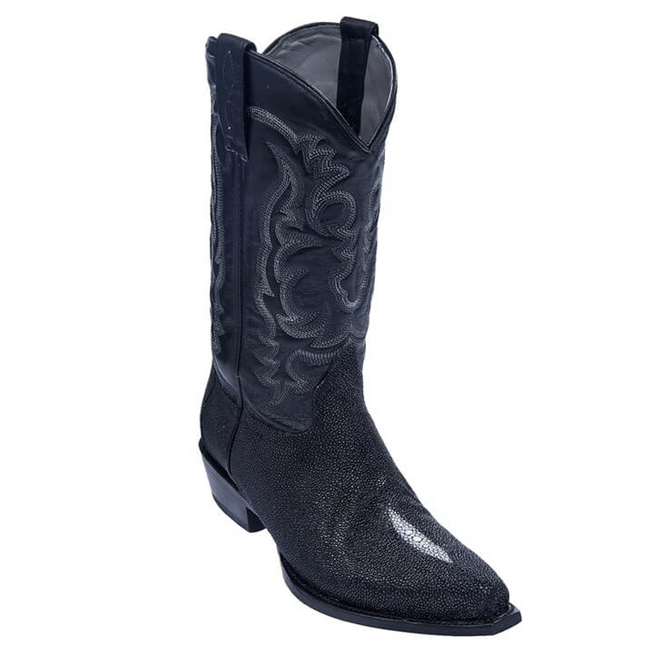 Los Altos Black Snip Toe Stingray Boots