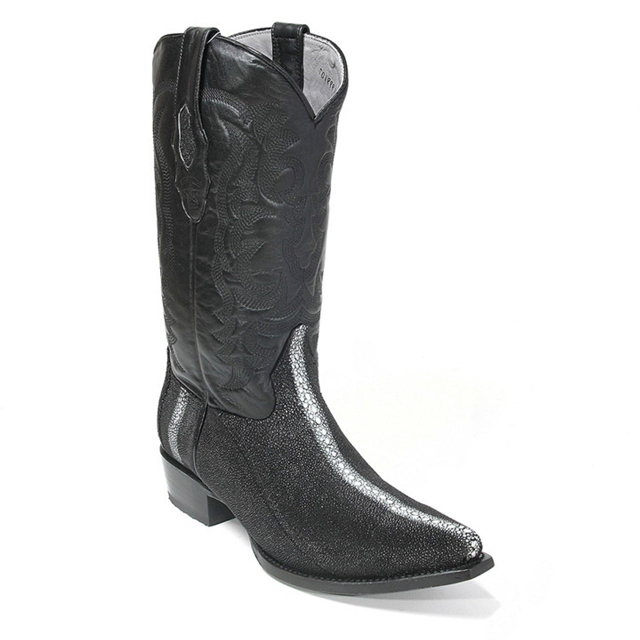 Los Altos Black Stingray Rowstone Snip Toe Boots