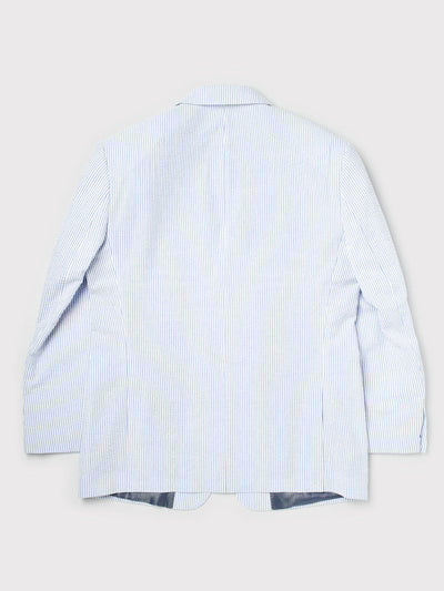 Blue Striped Seersucker Jacket