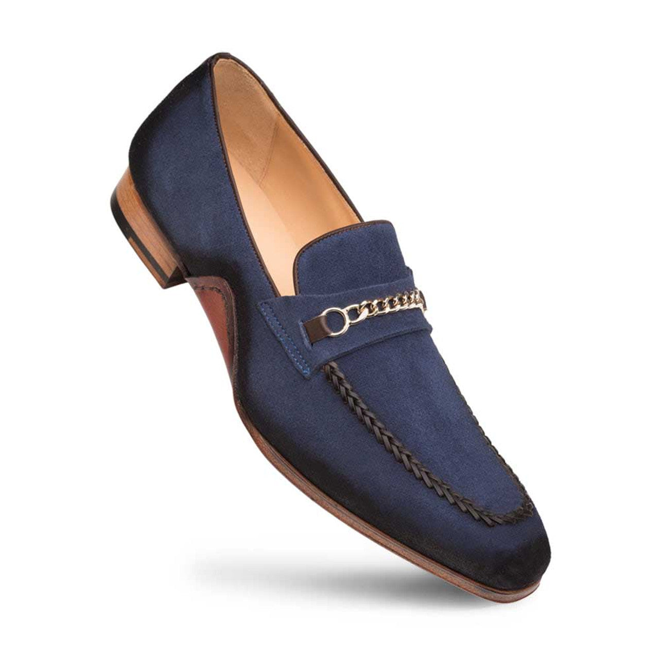 Men's Antique Suede Mezlan Loafer, Made in Spain