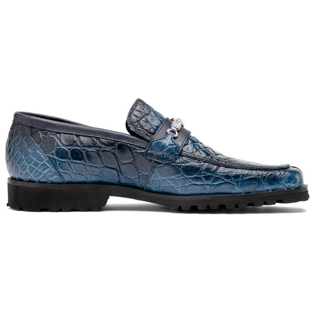Mauri Alligator Loafers with Metal Bit Debonair