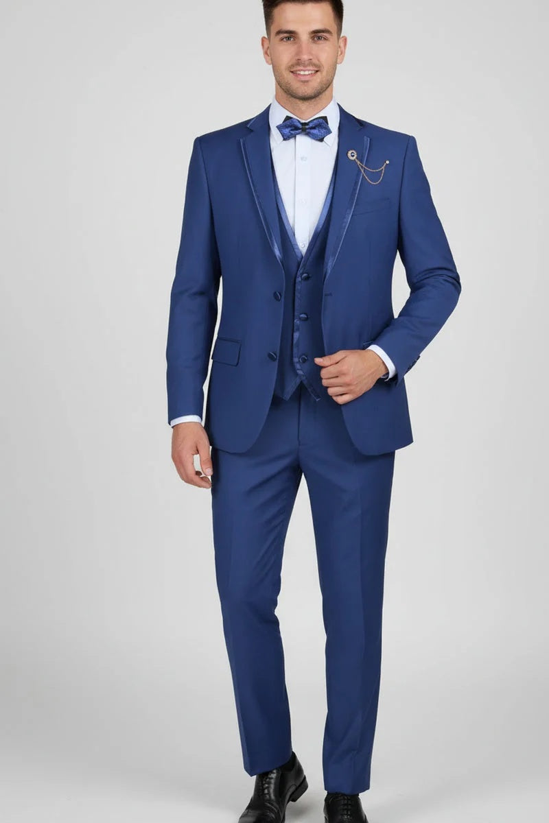 Blue Vinci 2-Button Notch Tuxedo