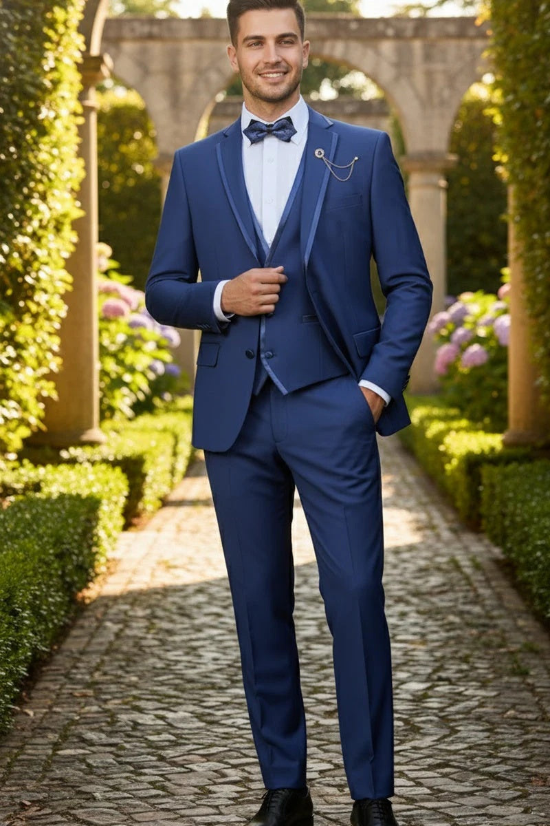 Blue Vinci 2-Button Notch Tuxedo